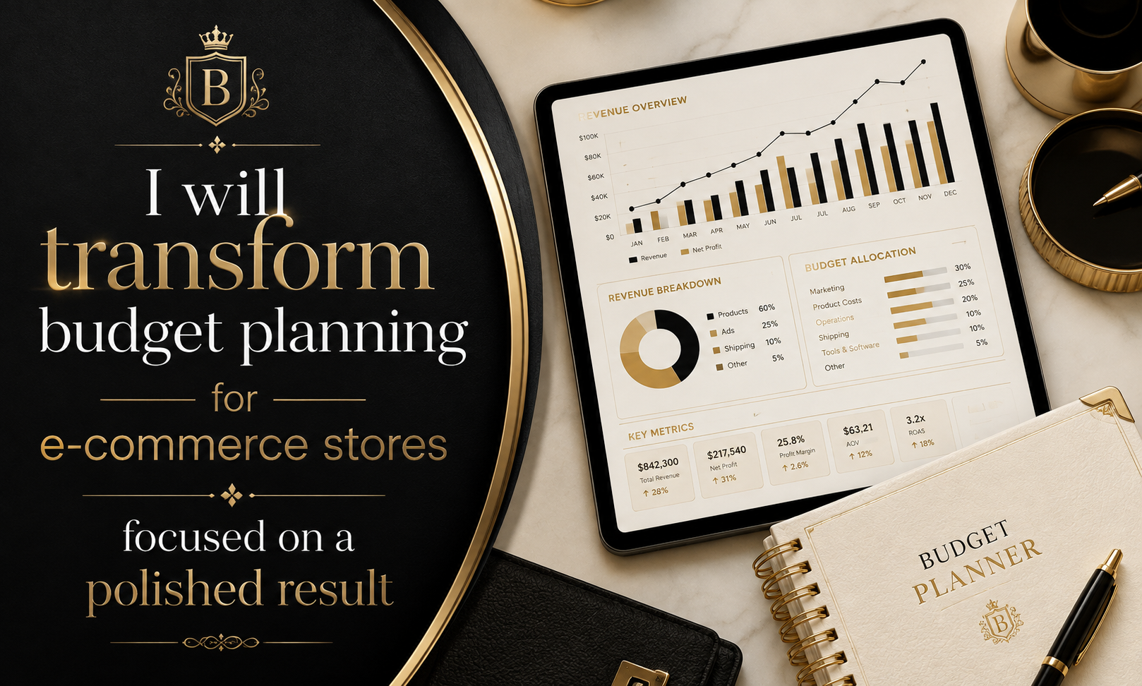 I will transform budget planning for e-commerce stores focused on a polished result