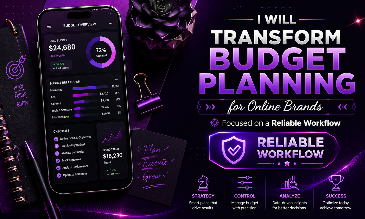 I will transform budget planning for online brands focused on a reliable workflow
