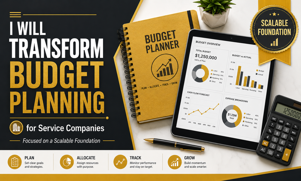 I will transform budget planning for service companies focused on a scalable foundation