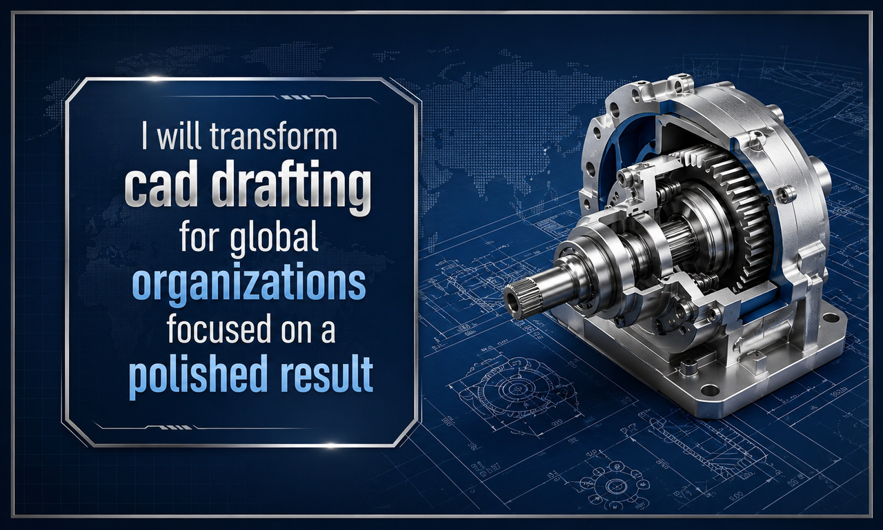 I will transform cad drafting for global organizations focused on a polished result