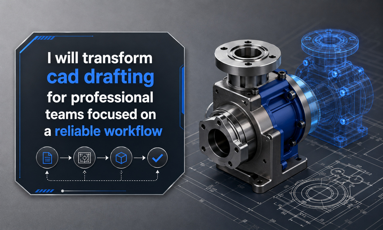 I will transform cad drafting for professional teams focused on a reliable workflow