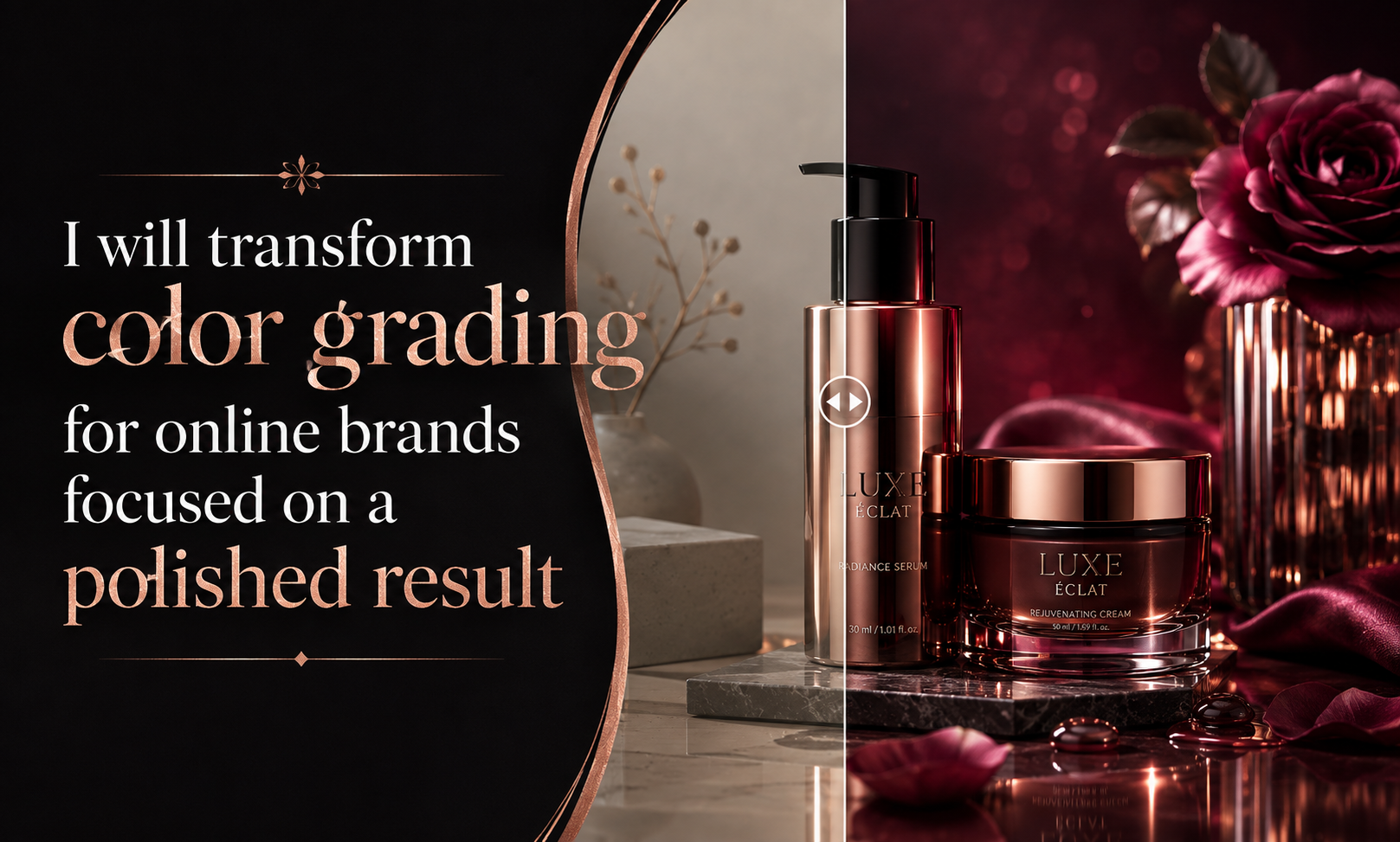 I will transform color grading for online brands focused on a polished result