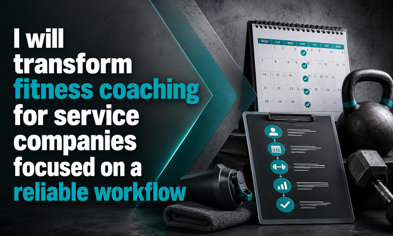 I will transform fitness coaching for service companies focused on a reliable workflow