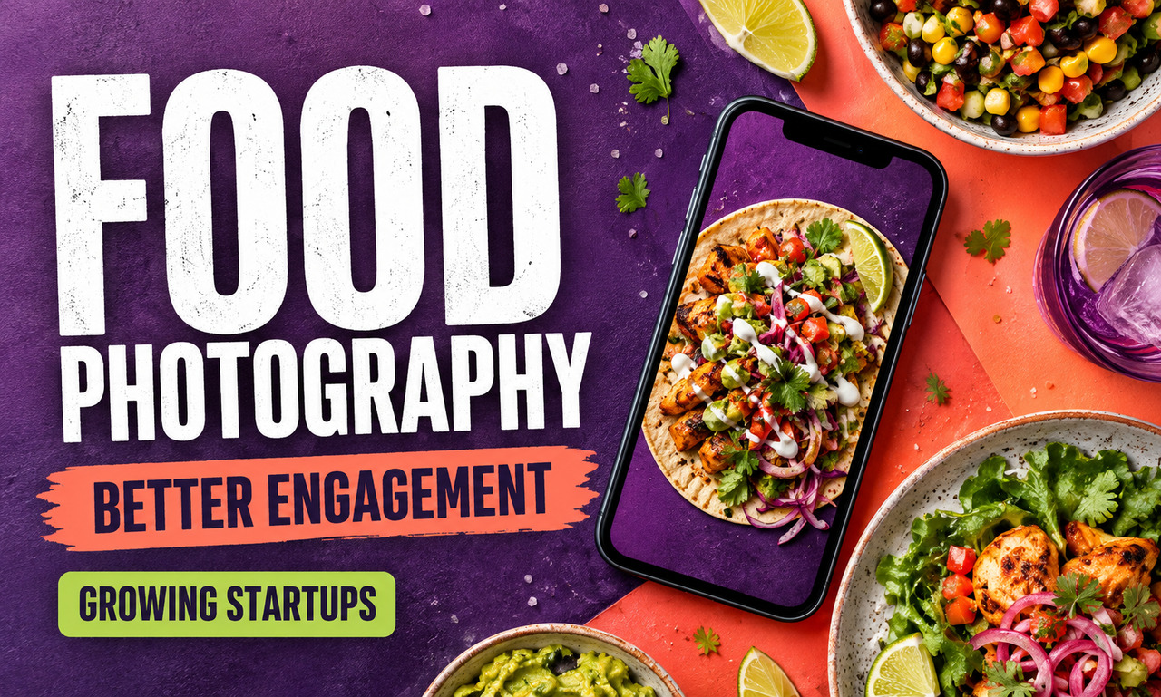 I will transform food photography for growing startups focused on better engagement