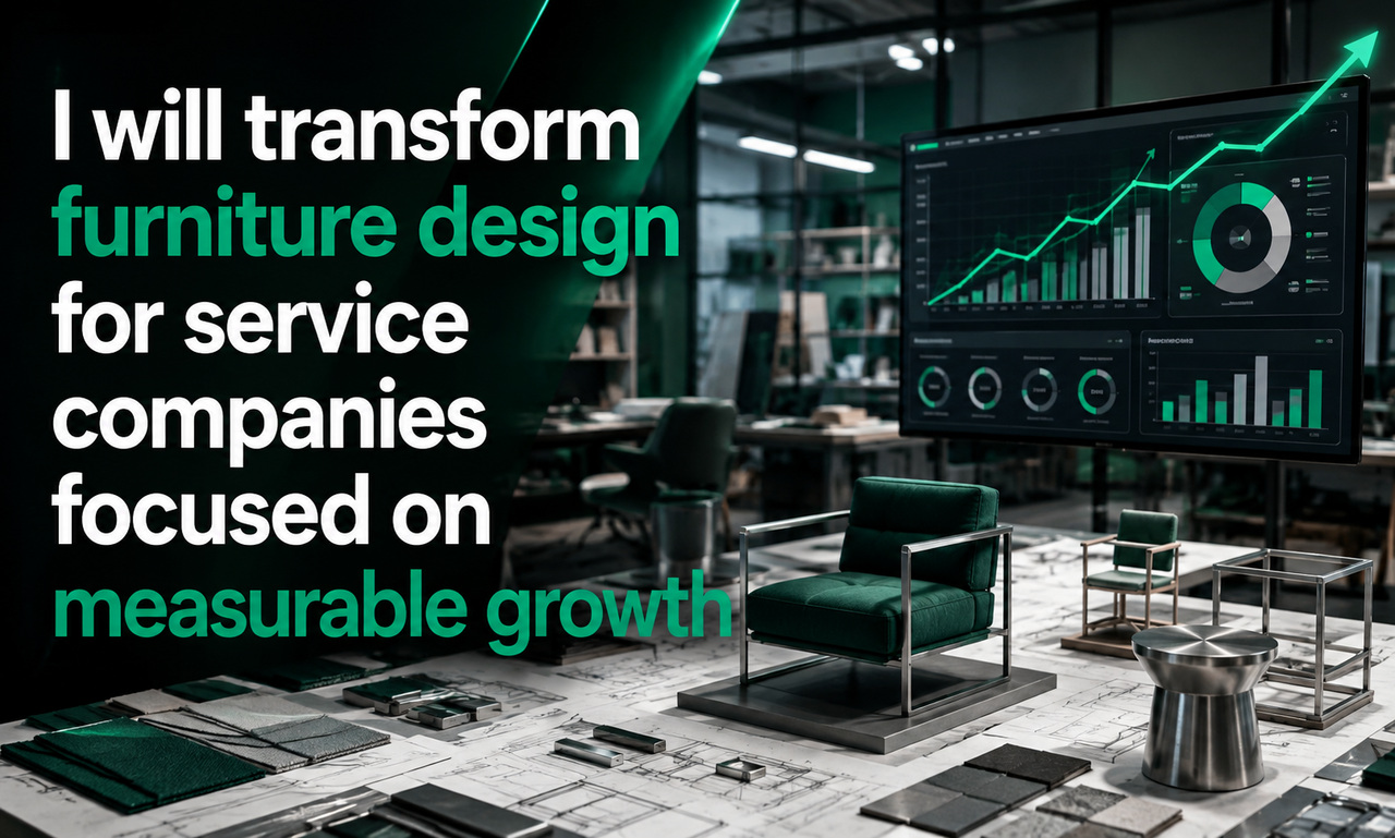 I will transform furniture design for service companies focused on measurable growth
