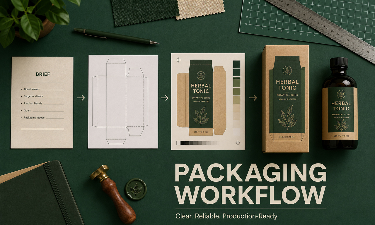 I will transform packaging design for founder-led businesses focused on a reliable workflow