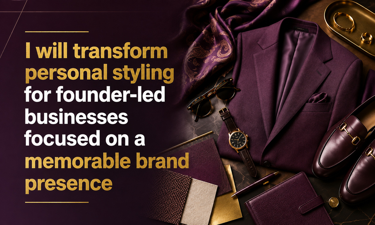 I will transform personal styling for founder-led businesses focused on a memorable brand presence