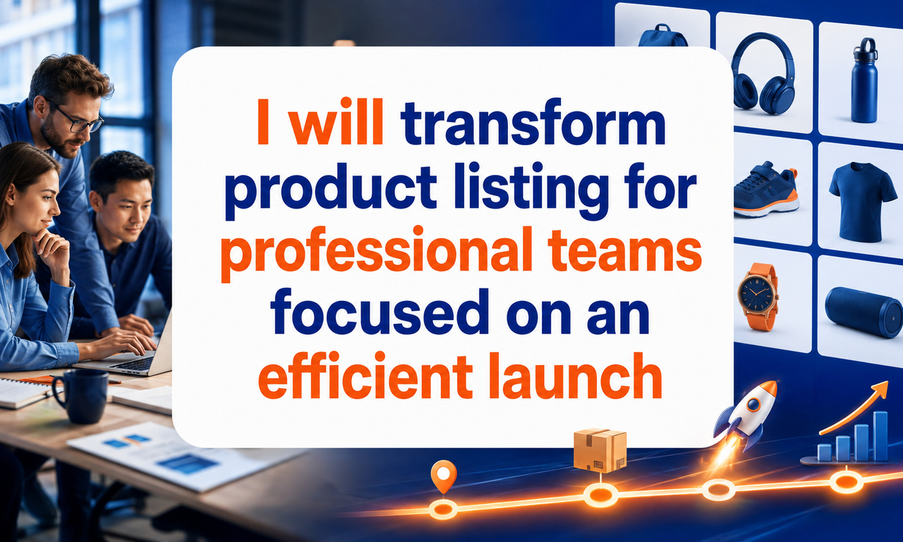I will transform product listing for professional teams focused on an efficient launch