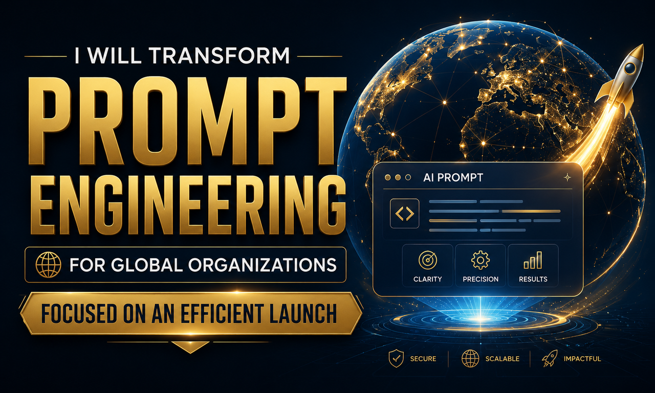 I will transform prompt engineering for global organizations focused on an efficient launch