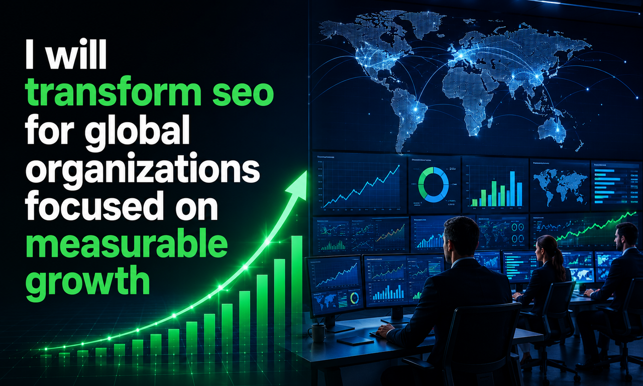 I will transform seo for global organizations focused on measurable growth