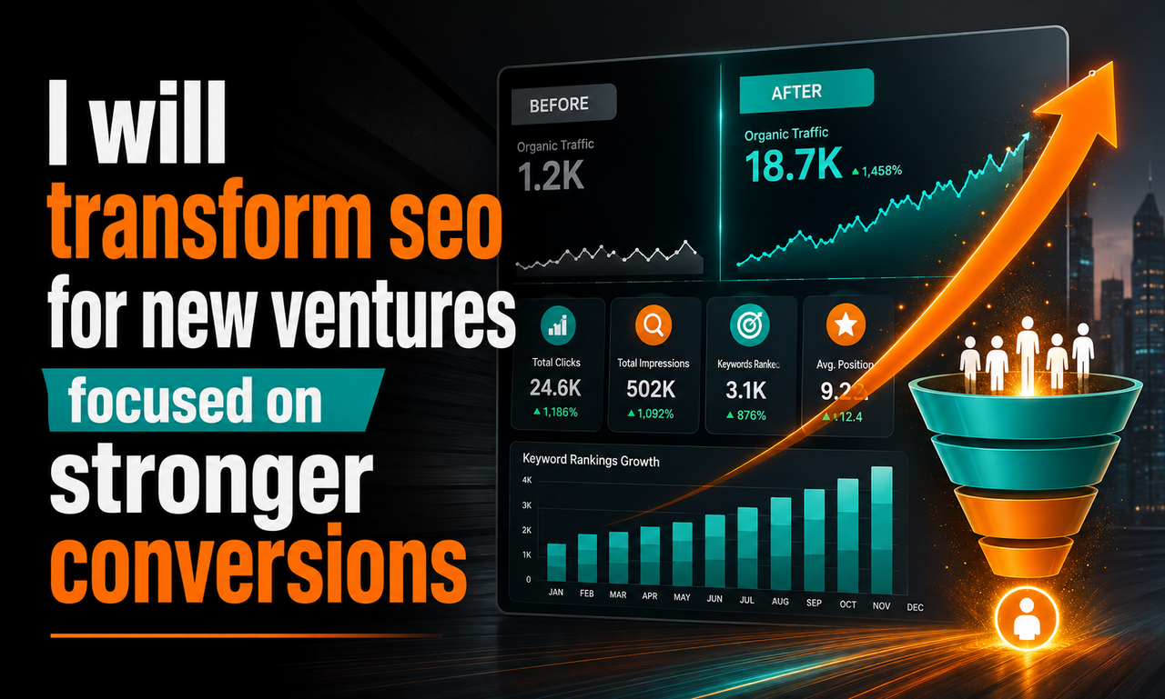 I will transform seo for new ventures focused on stronger conversions