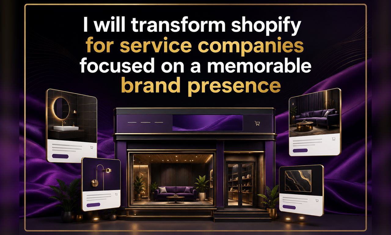 I will transform shopify for service companies focused on a memorable brand presence