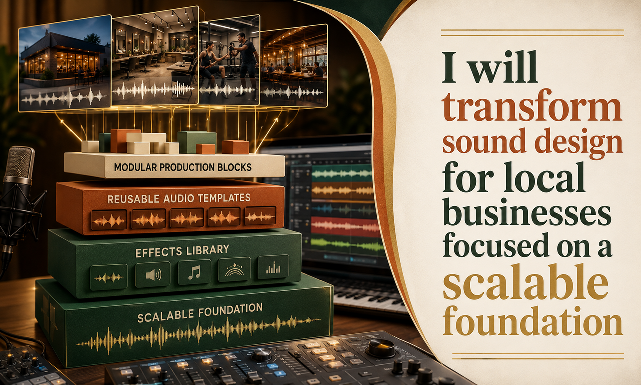 I will transform sound design for local businesses focused on a scalable foundation