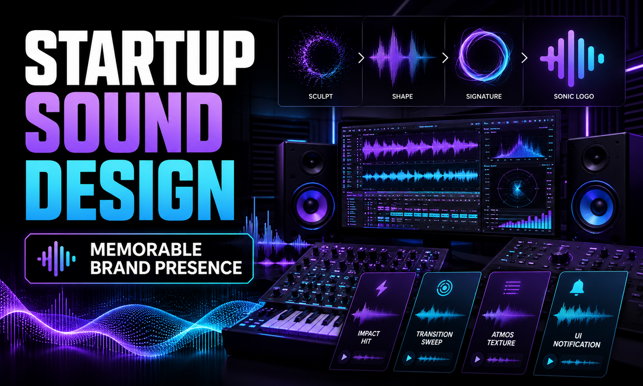 I will transform sound design for new ventures focused on a memorable brand presence